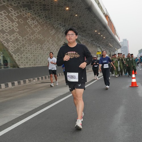 Race photo from KEMLU RUN 2026