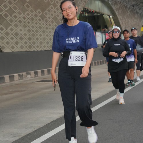 Race photo from KEMLU RUN 2026