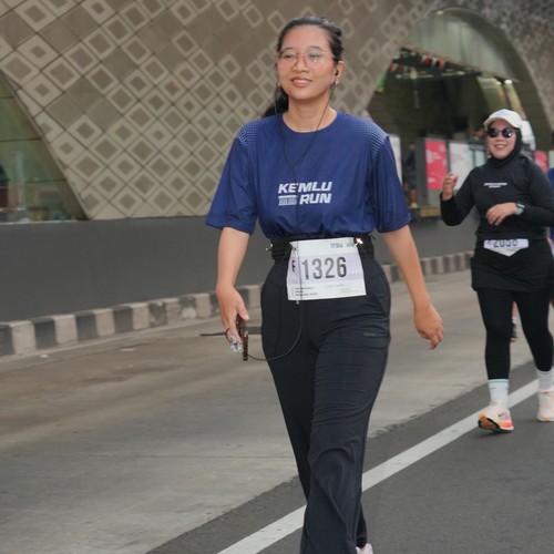 Race photo from KEMLU RUN 2026
