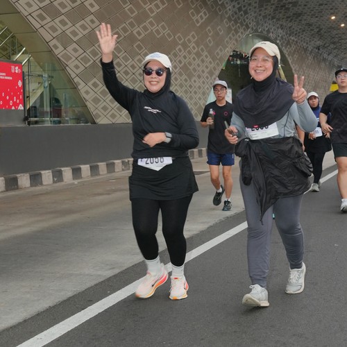 Race photo from KEMLU RUN 2026