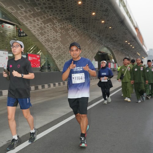 Race photo from KEMLU RUN 2026