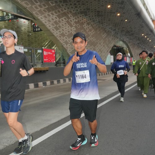 Race photo from KEMLU RUN 2026