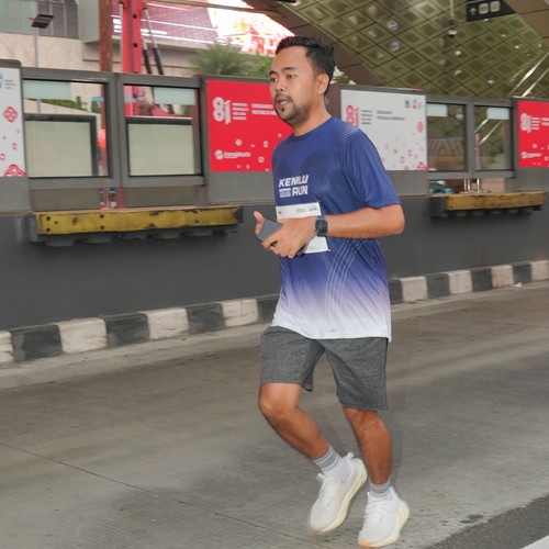 Race photo from KEMLU RUN 2026