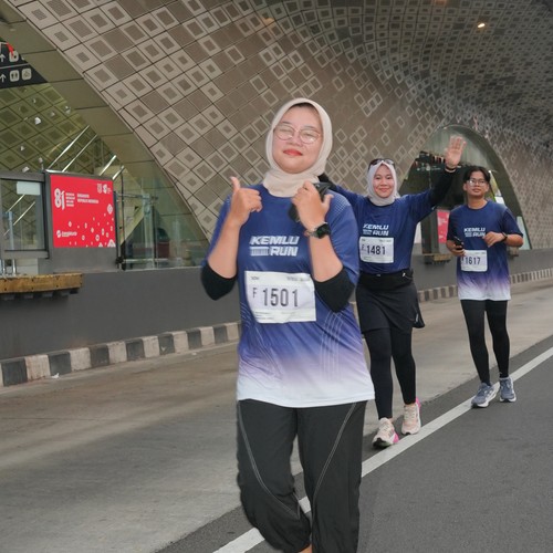 Race photo from KEMLU RUN 2026
