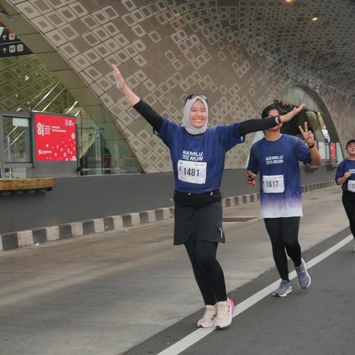 Race photo from KEMLU RUN 2026