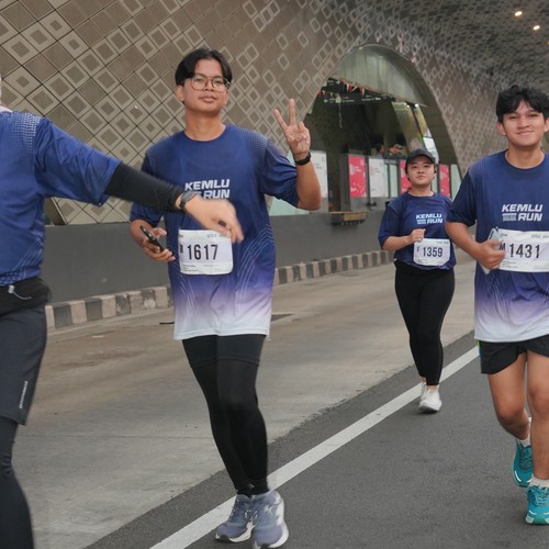 Race photo from KEMLU RUN 2026