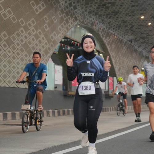 Race photo from KEMLU RUN 2026