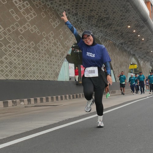 Race photo from KEMLU RUN 2026