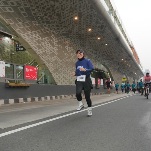 Race photo from KEMLU RUN 2026