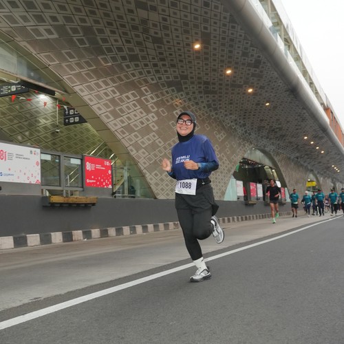 Race photo from KEMLU RUN 2026