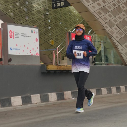 Race photo from KEMLU RUN 2026