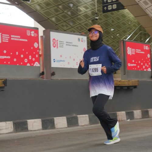 Race photo from KEMLU RUN 2026