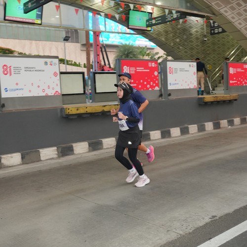 Race photo from KEMLU RUN 2026