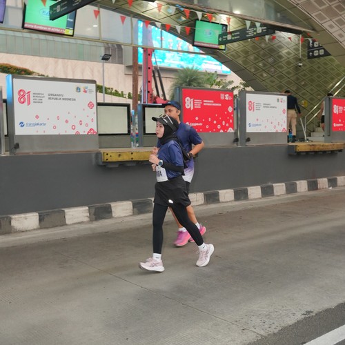 Race photo from KEMLU RUN 2026