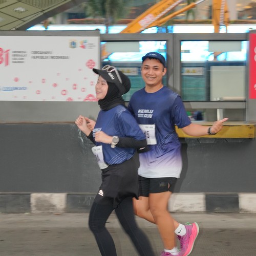 Race photo from KEMLU RUN 2026