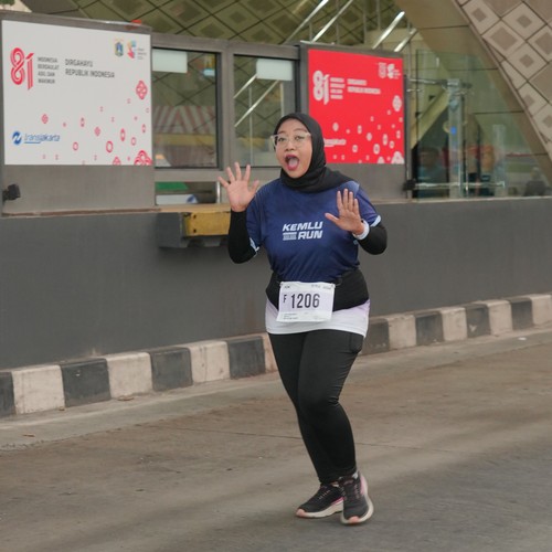Race photo from KEMLU RUN 2026