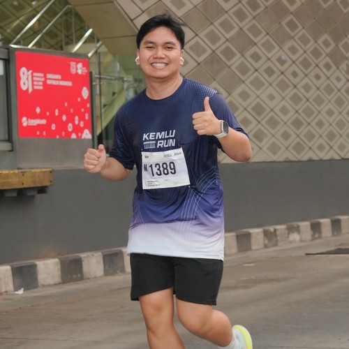Race photo from KEMLU RUN 2026