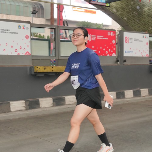 Race photo from KEMLU RUN 2026