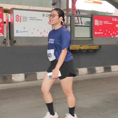 Race photo from KEMLU RUN 2026