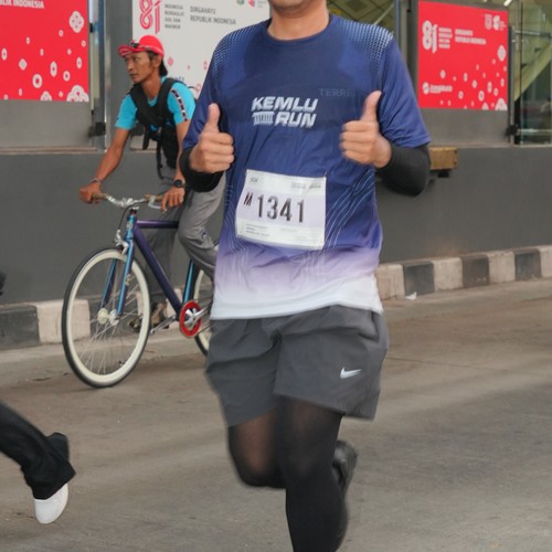 Race photo from KEMLU RUN 2026