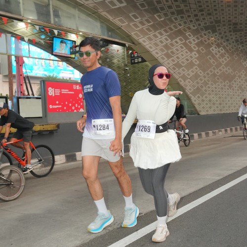 Race photo from KEMLU RUN 2026