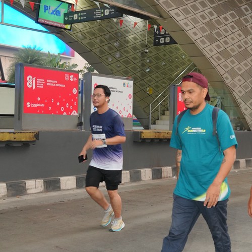 Race photo from KEMLU RUN 2026
