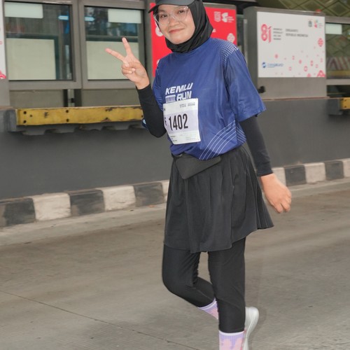 Race photo from KEMLU RUN 2026