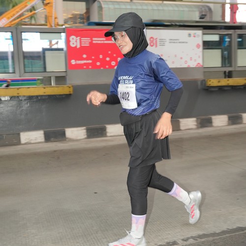 Race photo from KEMLU RUN 2026