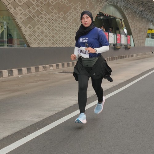 Race photo from KEMLU RUN 2026