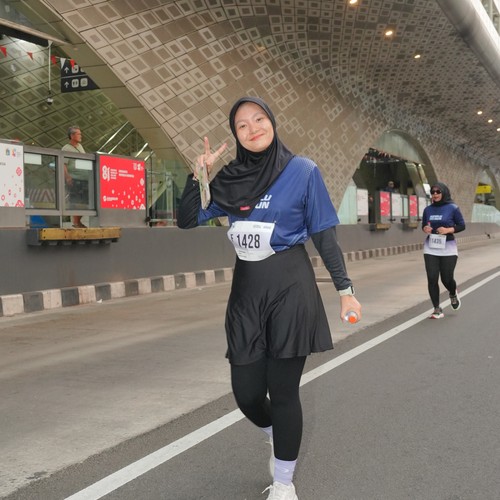 Race photo from KEMLU RUN 2026