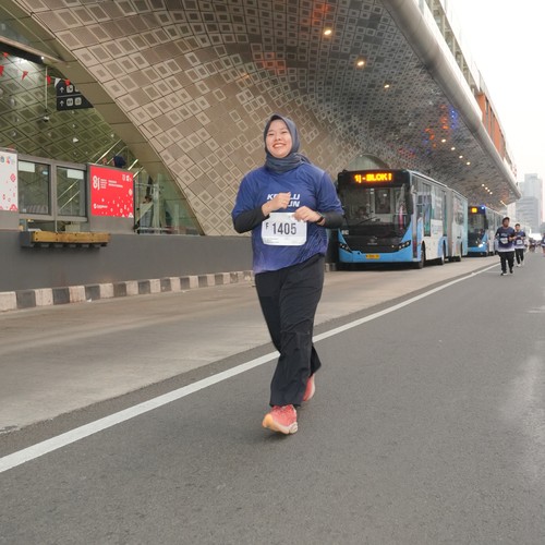 Race photo from KEMLU RUN 2026