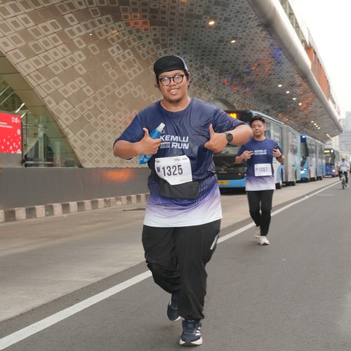 Race photo from KEMLU RUN 2026
