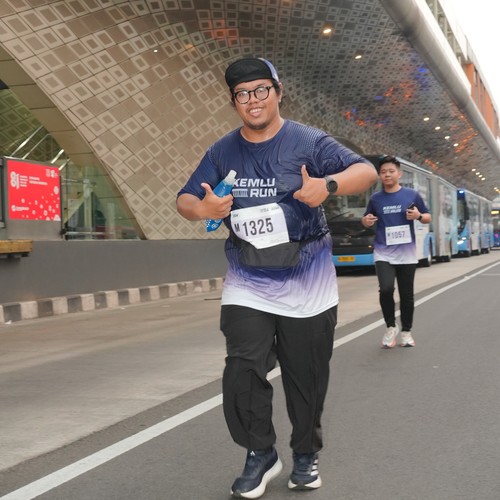 Race photo from KEMLU RUN 2026