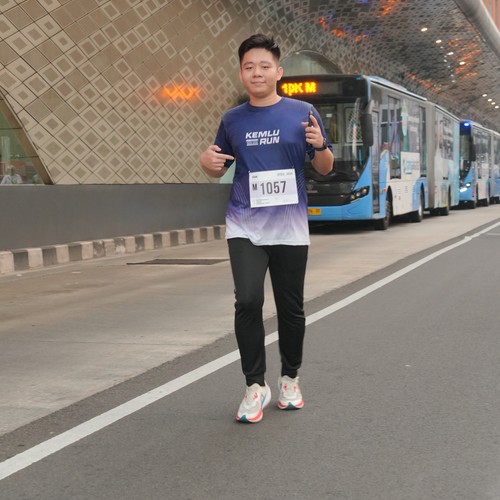 Race photo from KEMLU RUN 2026