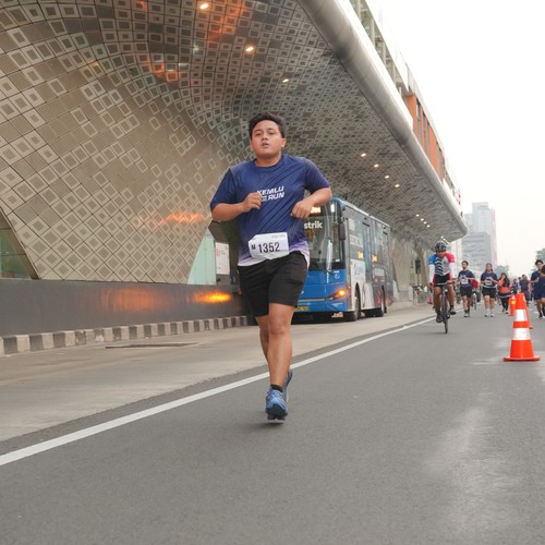 Race photo from KEMLU RUN 2026