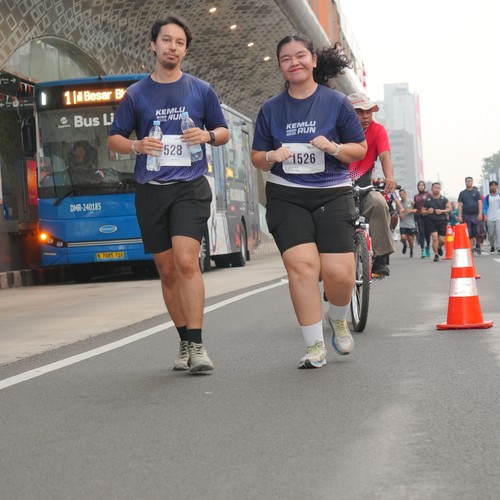 Race photo from KEMLU RUN 2026