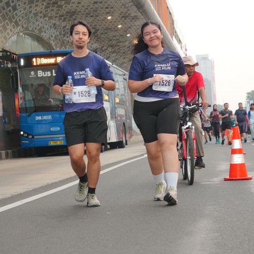 Race photo from KEMLU RUN 2026