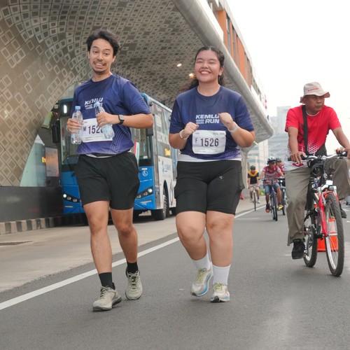 Race photo from KEMLU RUN 2026