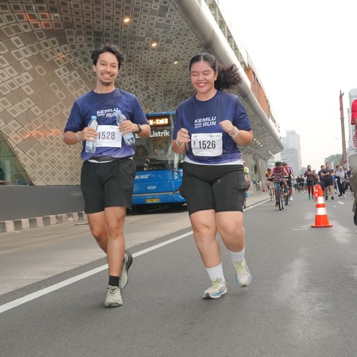 Race photo from KEMLU RUN 2026