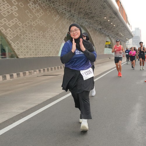 Race photo from KEMLU RUN 2026