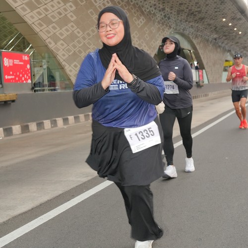 Race photo from KEMLU RUN 2026