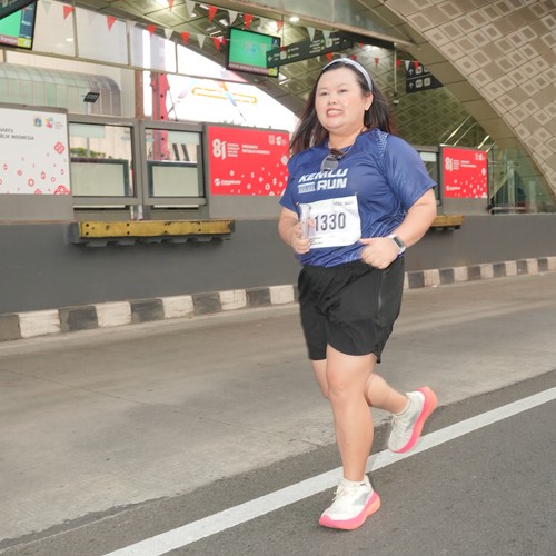 Race photo from KEMLU RUN 2026