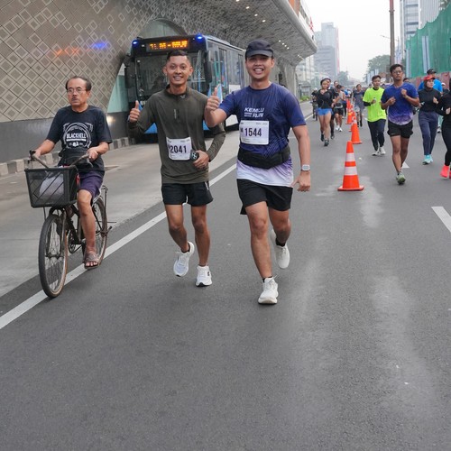Race photo from KEMLU RUN 2026