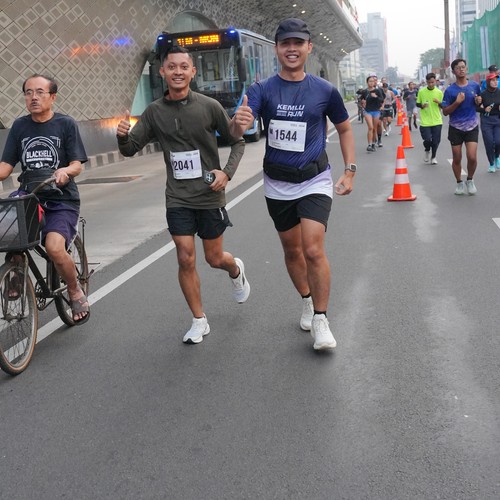 Race photo from KEMLU RUN 2026