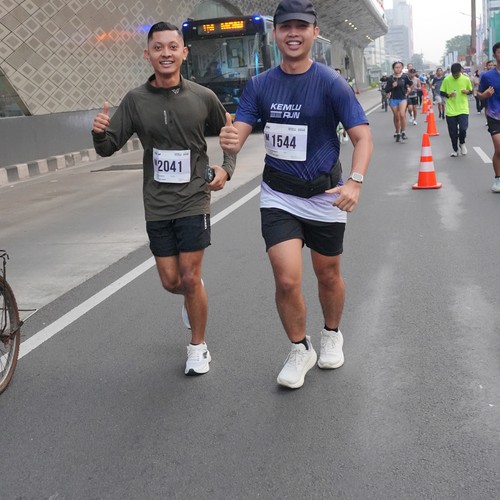 Race photo from KEMLU RUN 2026