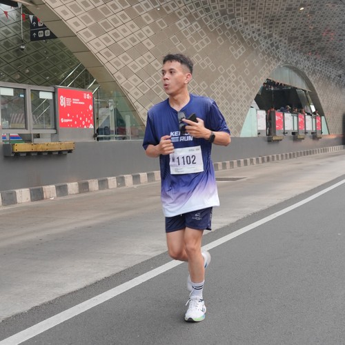 Race photo from KEMLU RUN 2026