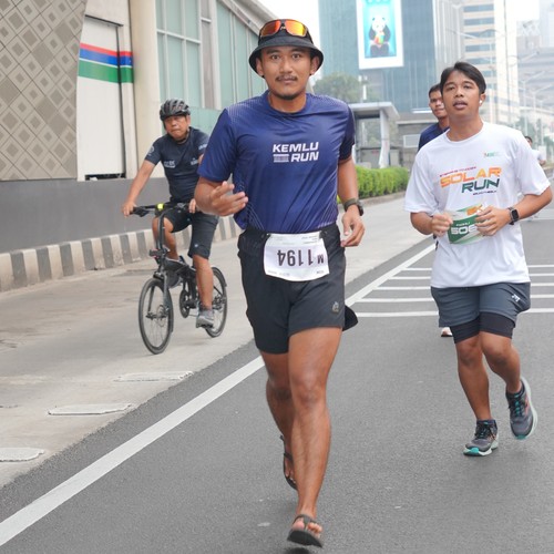 Race photo from KEMLU RUN 2026