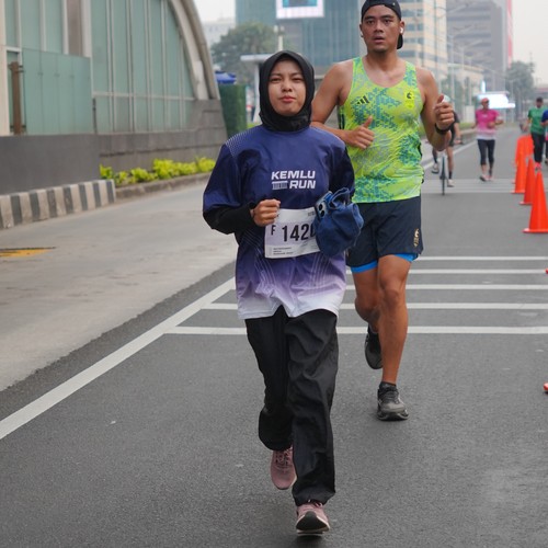 Race photo from KEMLU RUN 2026