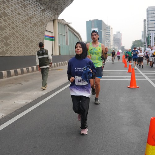 Race photo from KEMLU RUN 2026