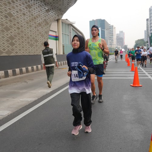 Race photo from KEMLU RUN 2026